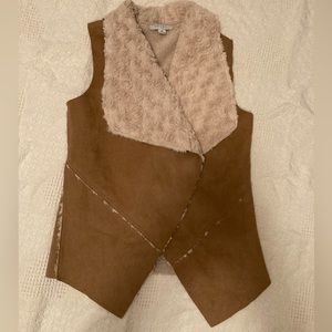 Favlux faux suede vest. Size M